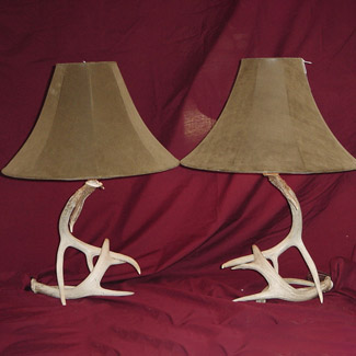 Set of 2 Antler Table Lamps